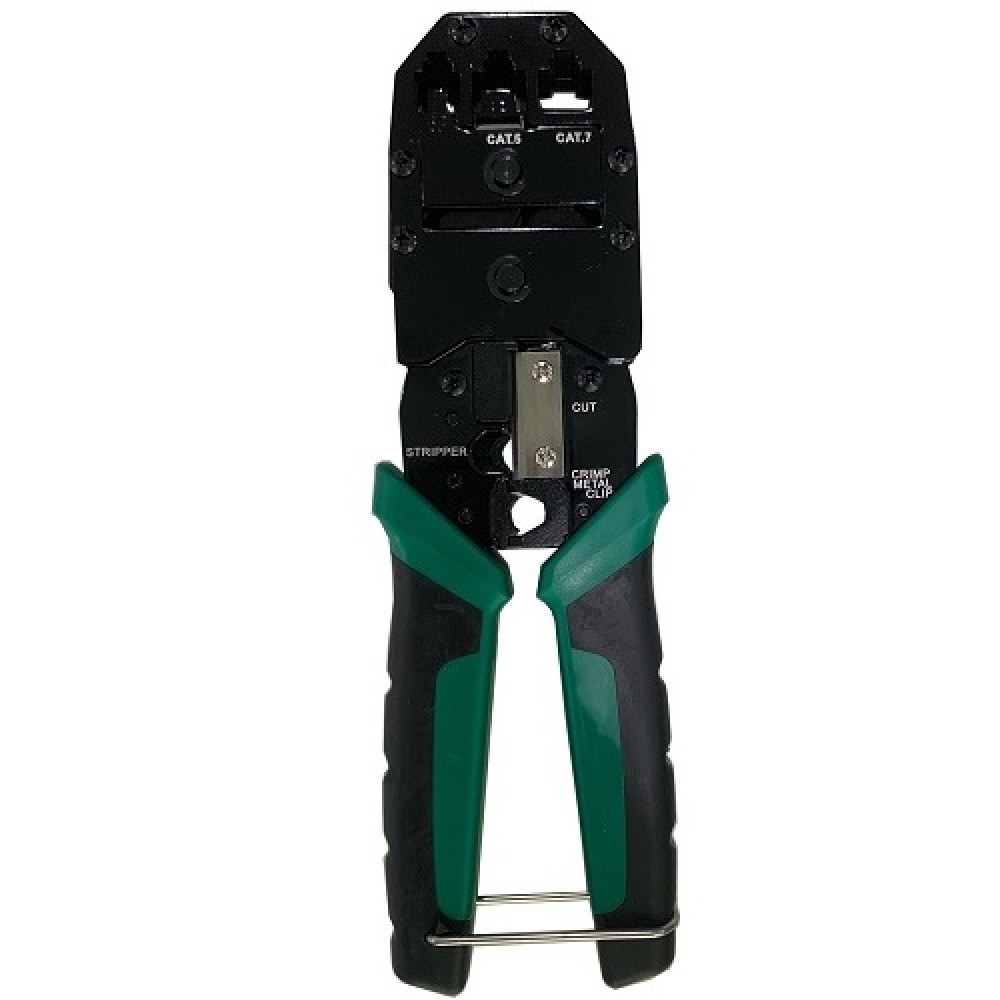 Crimping Tool with Stripper and Cutter for CAT5, CAT6, CAT7, CAT8